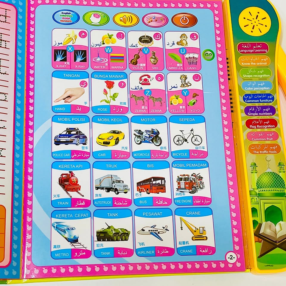 4 in 1 Learning Book For Kids