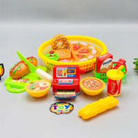 17Pcs Pretend Play Fast Food Set