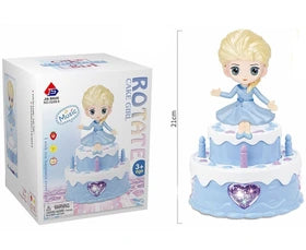 Light & Musical Rotating Cake Girl