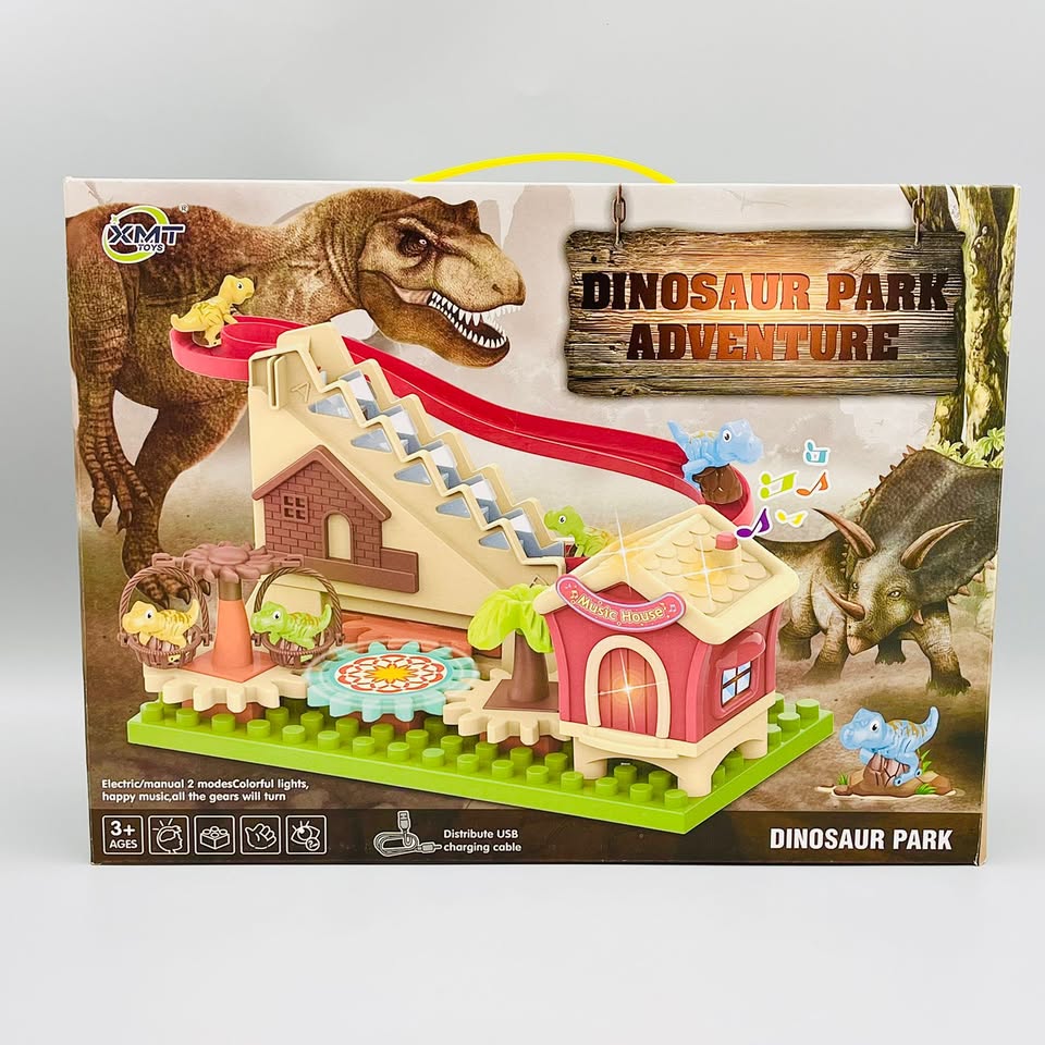 Dinosaur Park Adventure Track Building Blocks