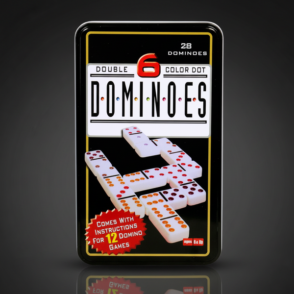 28Pcs Classical Dominoes With Color Dots