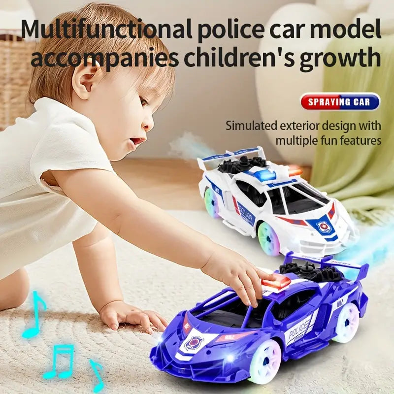Electric Go Police Spray Universal Wheel Car