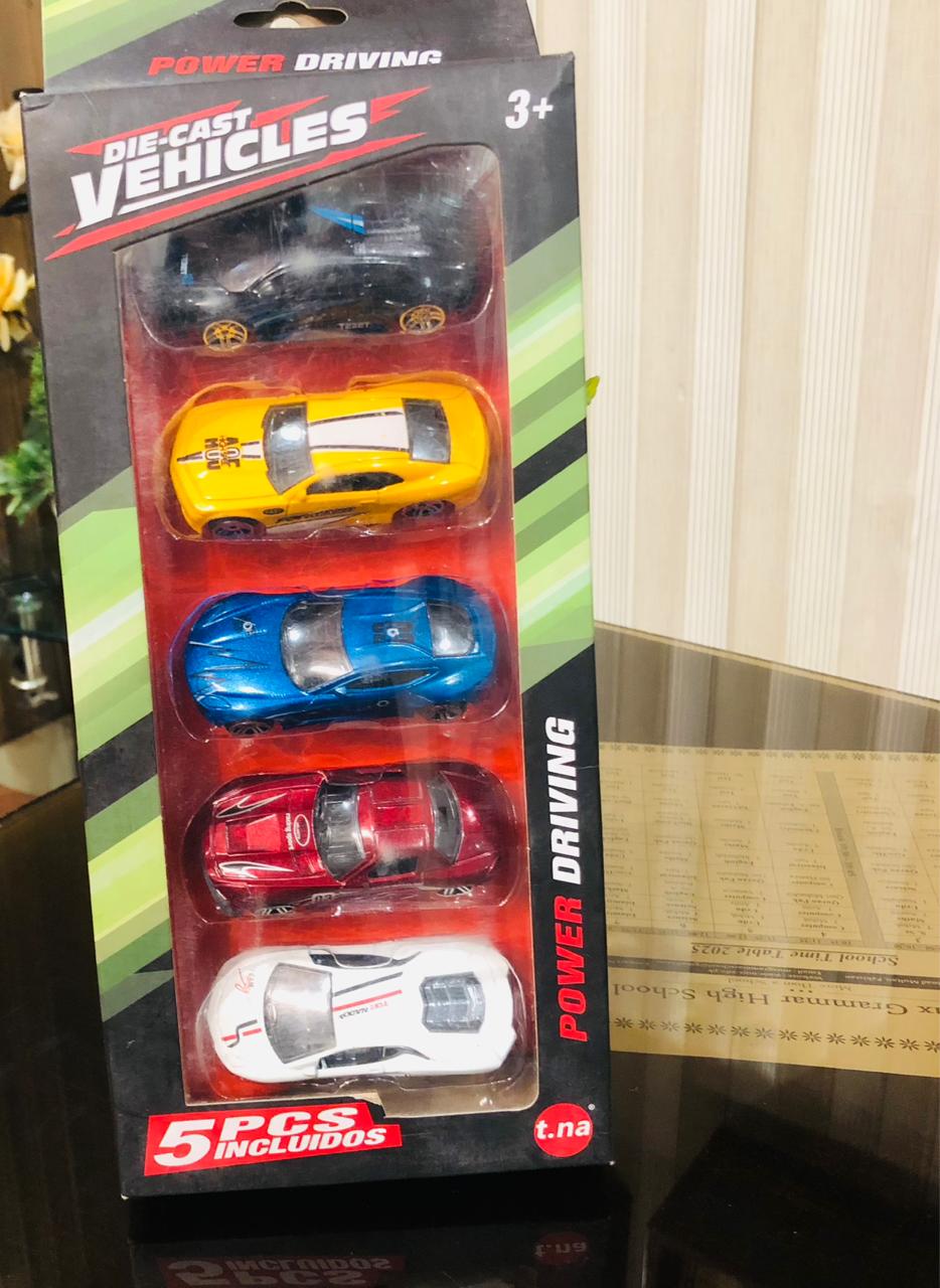 5pcs Diecast Vehicles Model Car Set