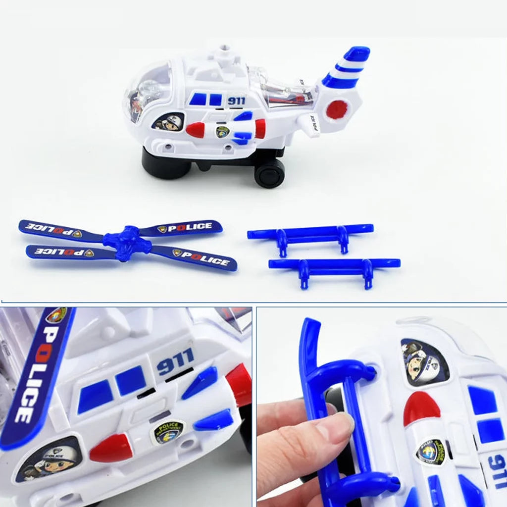 Electric Police Helicopter With Lights & Sound