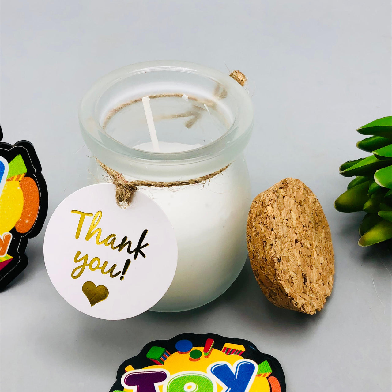 1Pc Home Aroma Scented Candle - White