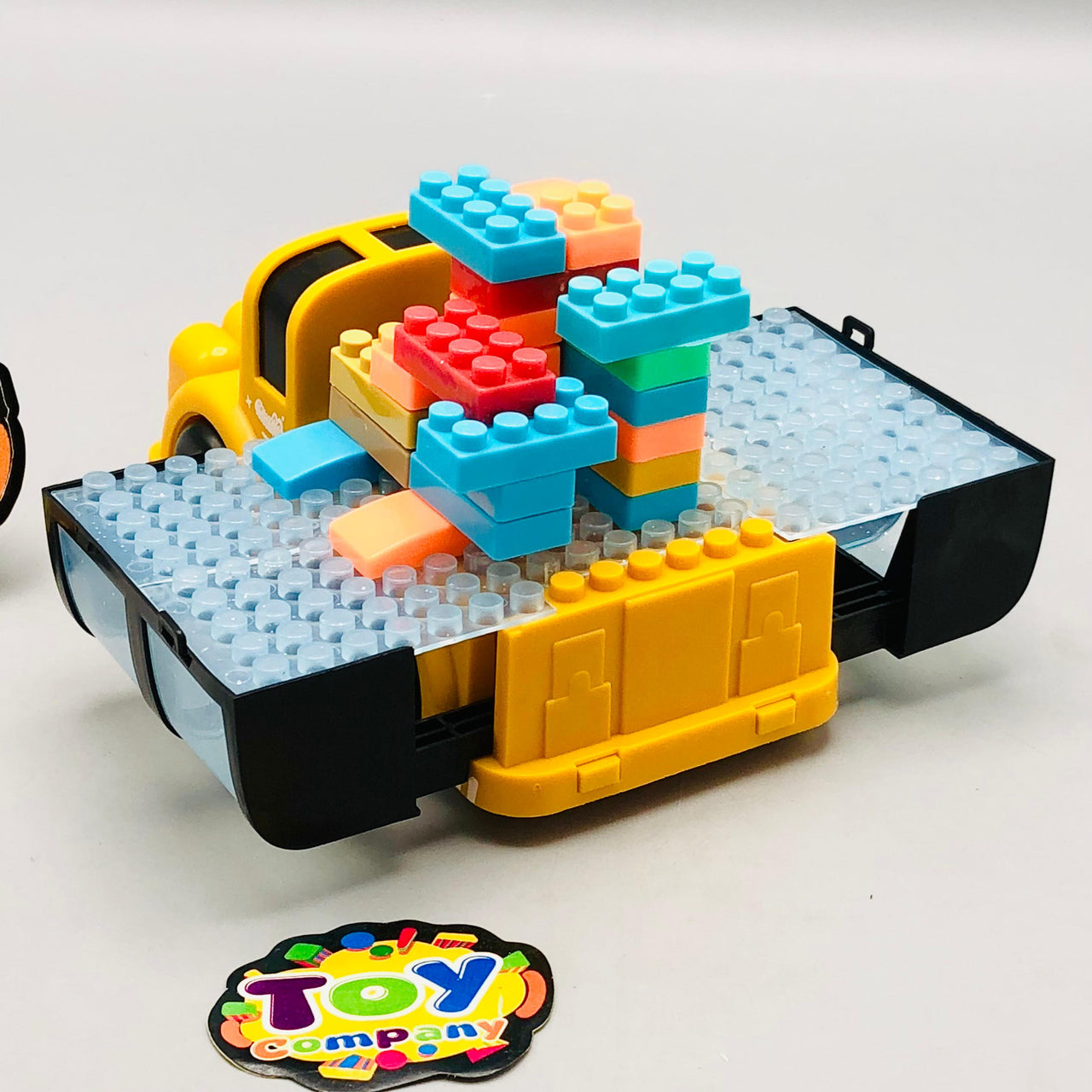 1Pc Kids Inertial Cartoon Blocks Car