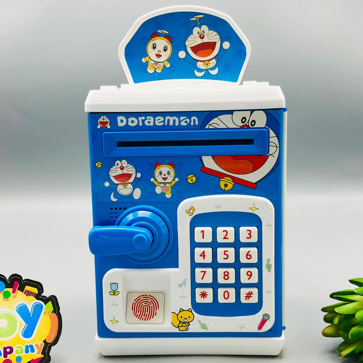 Doraemon Fingerprint Piggy Bank With Light & Sound