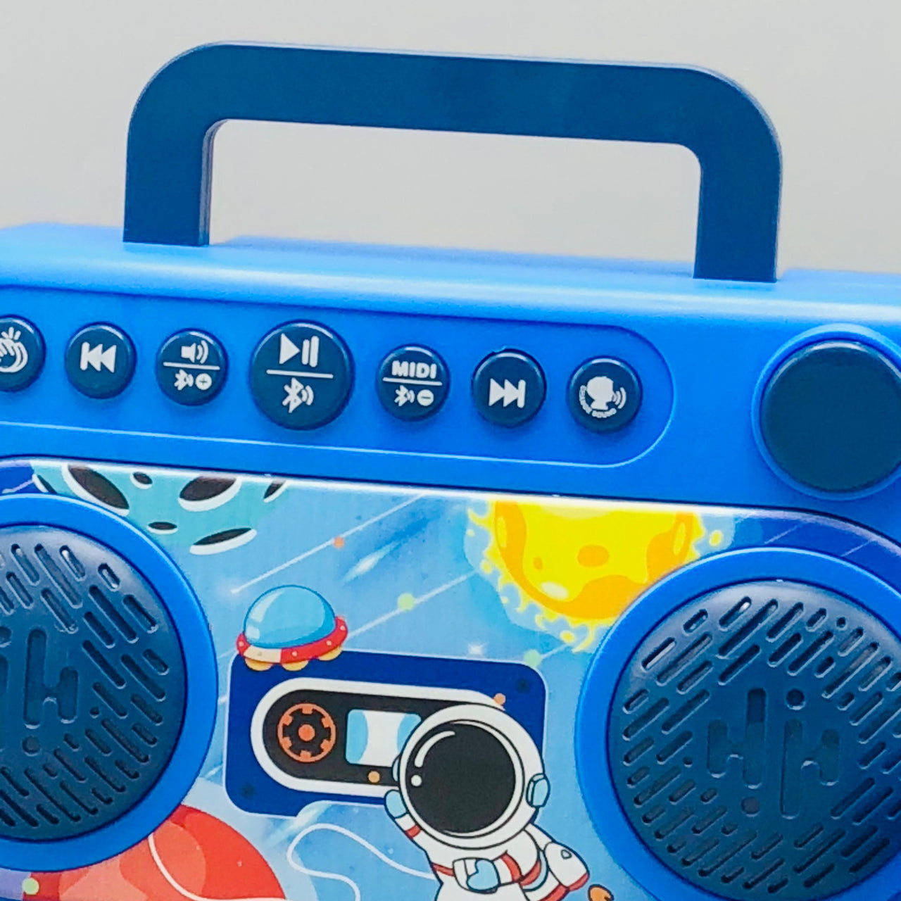 Space Themed Bluetooth Karaoke Speaker With Dual Mic