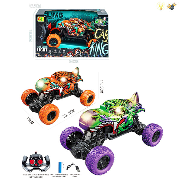 1:16 Remote Control Off-Road Climbing Car With Lights