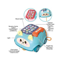 Kids Puzzle Rabbit Musical Telephone Car