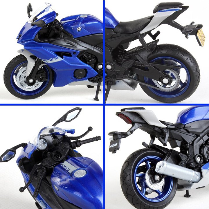 1:18 Diecast Yamaha YZF-R6 Model Bike
