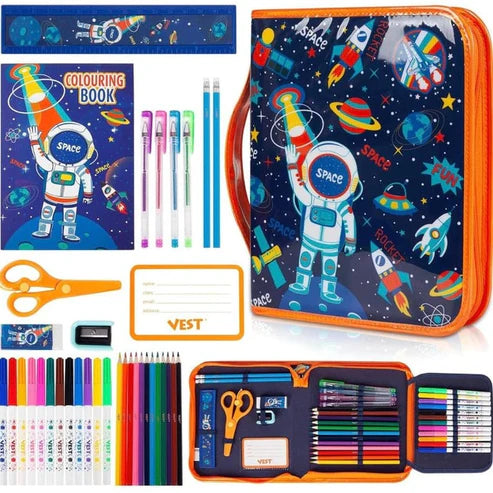 36Pcs Space Color Pencil Case