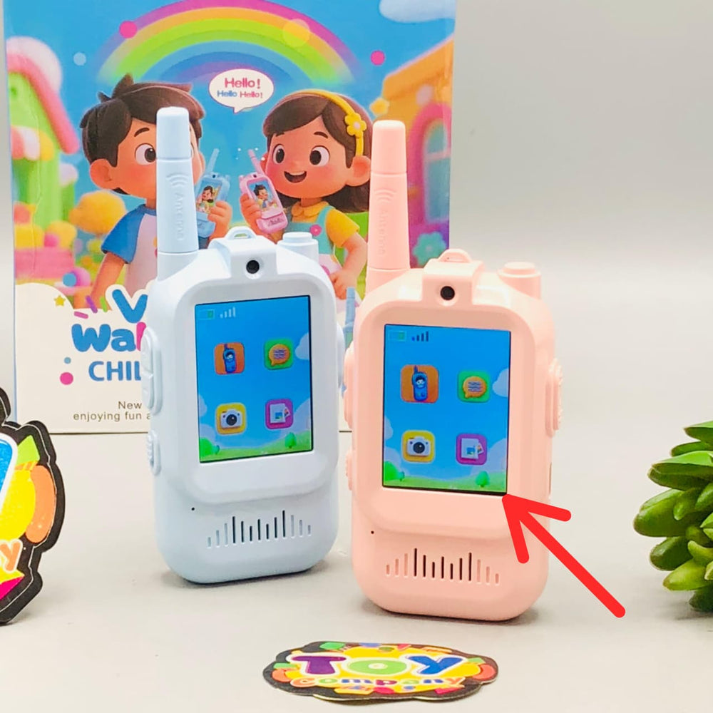 2Pcs Rechargeable Kids Video Walkie Talkie - Minor Fault