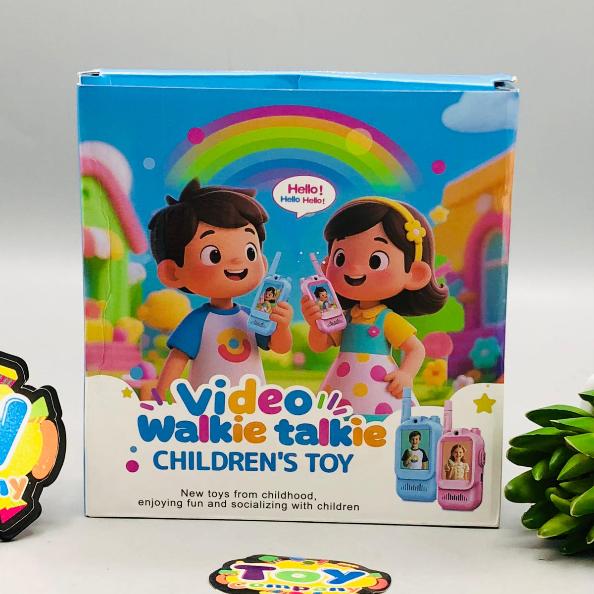 2Pcs Rechargeable Kids Video Walkie Talkie - Minor Fault