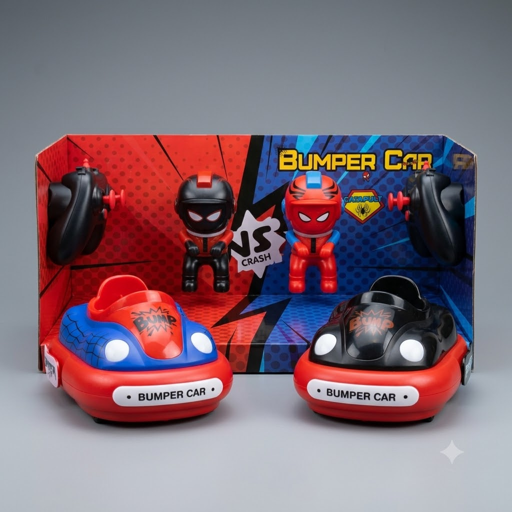 2Player RC Spiderman Themed Bumper Car