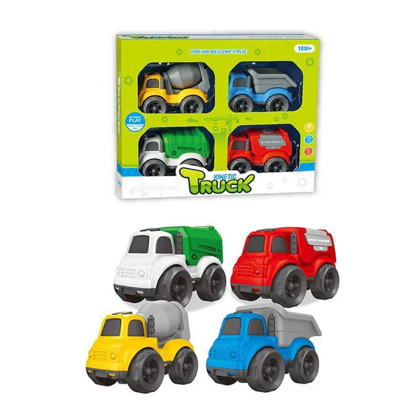 4Pcs Mini Inertial Engineering Trucks