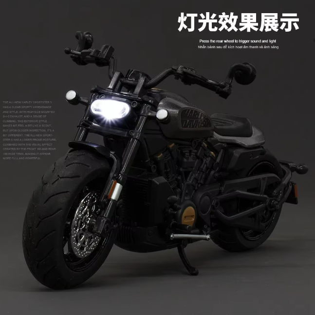 1:12 Diecast Harley Davidson Sportster Model Bike