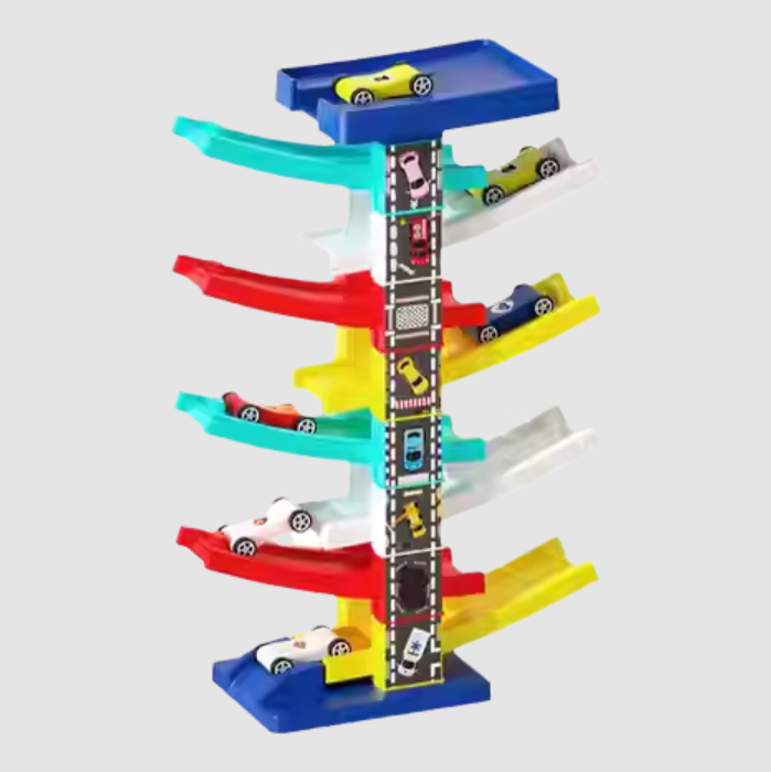 DIY Manual Sliding Car Ramp Track Set