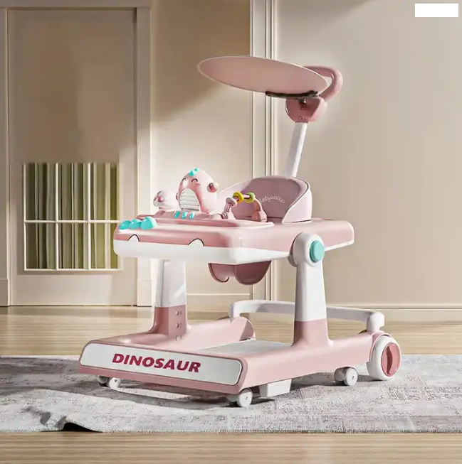 3in1 Multi-functional Dinosaur Baby Walker - Pink