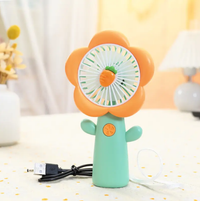 Rechargeable Mini Flower Themed Cooling Fan