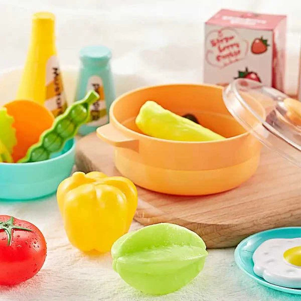 64Pcs Kids Pretend Chef Kitchen Set