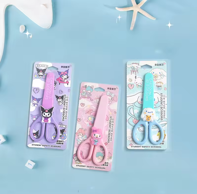 Cartoon Safety Student  Scissors