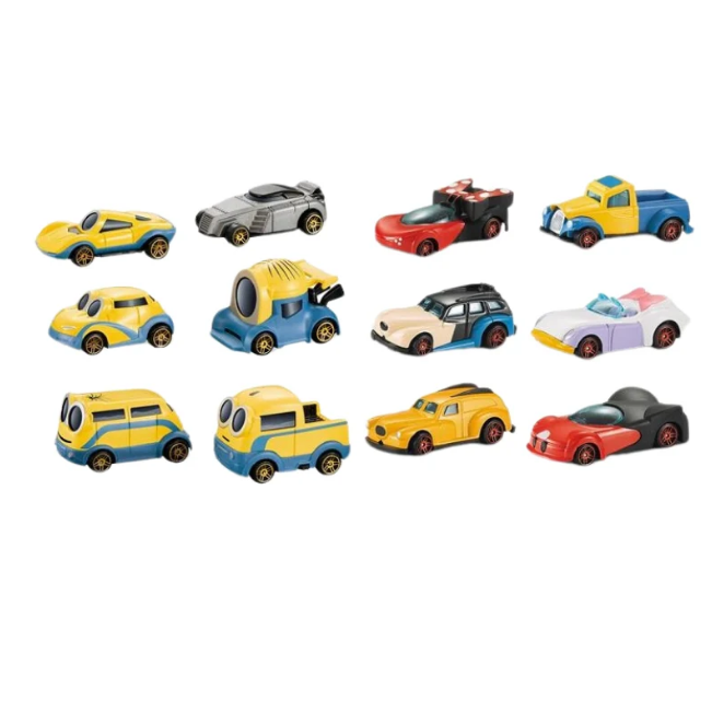 12Pcs Diecast Minions Model Cars Set