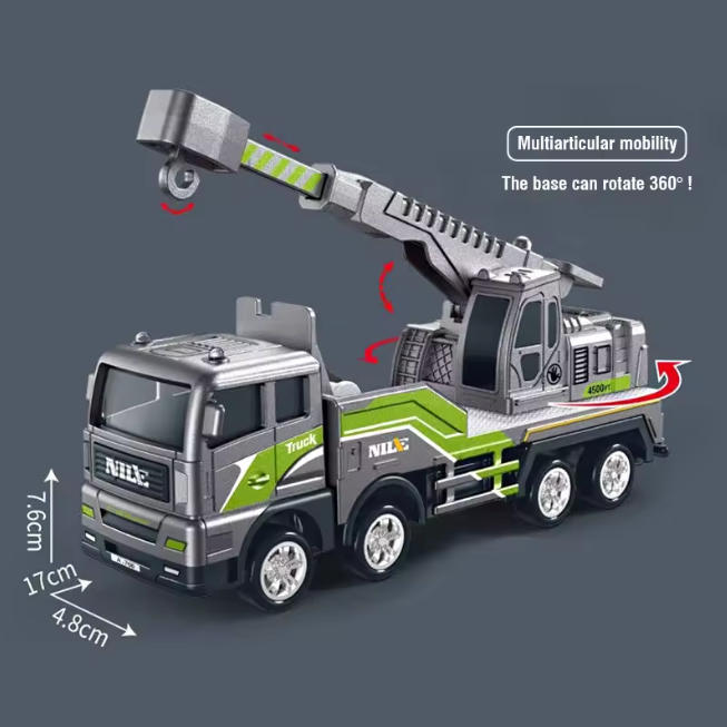 1Pc ABS Inertial Engineering Truck Model - Assortment