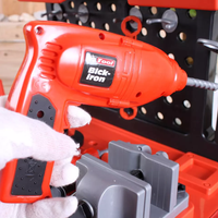 Pretend Play Kids Tool Bench Set With Electric Drill
