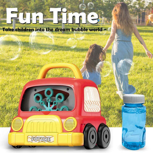 Electric Mini Car Automatic Colorful Bubble Machine