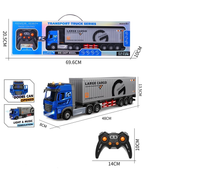 1:24 RC 2.4GHz Diecast Large Cargo Transport Truck