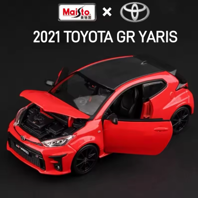 Maisto 1:24 2021 Toyota GR Yaris Model - Red