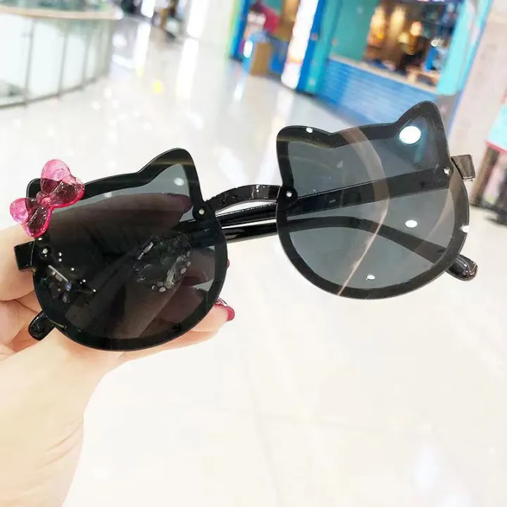 Children's Cute Kitty Frame Sunglasses