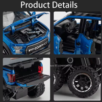 1:24 Diecast Ford Raptor F150 Camping Truck