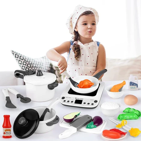 Kids Pretend Kitchen Cooking Toys Set