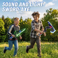 2in1 Transforming Axe & Energy Sword With Light & Smoke