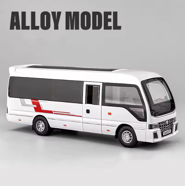 1:24 Diecast Toyota Coaster Bus Model