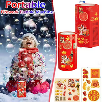Rechargeable Colorful Fireworks Bubble Machine