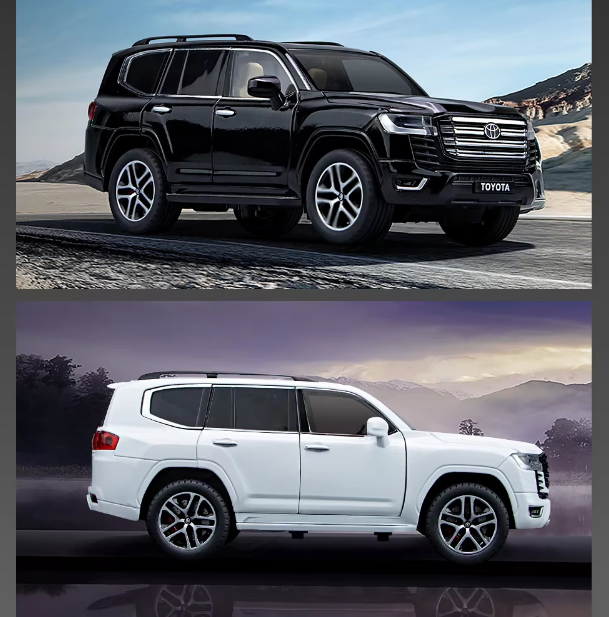 1:24 Diecast Toyota Land Cruiser SUV Model With Key