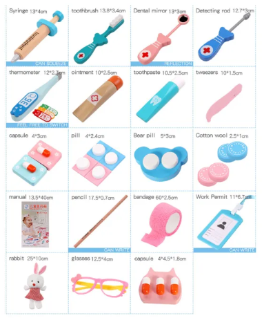 Wooden Doctor Kids Medical Kit