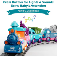 17Pcs Kids Locomotive Engineering Train Track Set