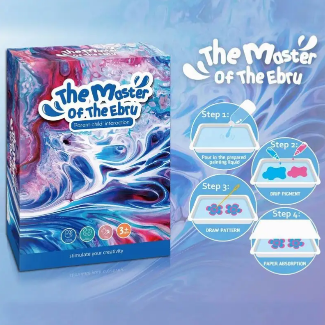 DIY The Master Of The Ebru Water Marble Painting