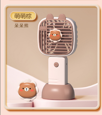 Rechargeable Cartoon Themed Handheld & Desktop Fan