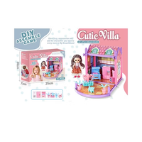 44Pcs DIY Mini Cutie Villa Doll House