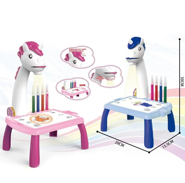 Mini Kids Projector Painting & Graffiti Table