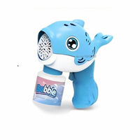 Kids Battery Operated Dolphin Themed Colorful Bubble Gun