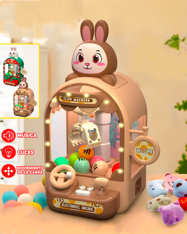 Kids Battery Operated Bunny Claw Machine 
