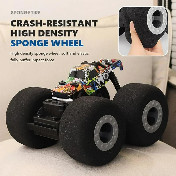 2.4GHz RC Sponge Wheels Stunt Car