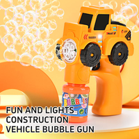 5 Holes Engineering Vehicle Themed Colorful Bubble Gun
