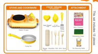 13Pcs Kids Realistic Duck Kitchen Cooking Set
